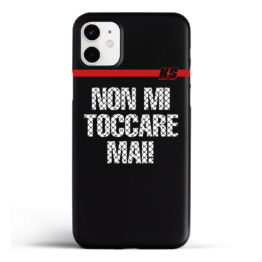 COVER SMART-PHONE - NON MI TOCCARE MAI TEXTURE nera