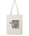 SHOPPING-BAG - ANDIAMO A SPACCARE IL MONDO BOMBER natural