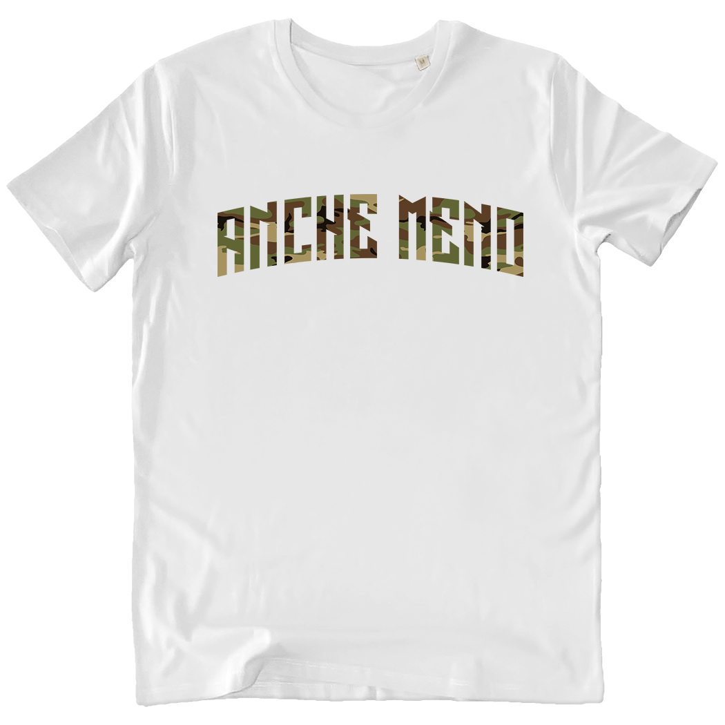 T-SHIRT UNISEX - ANCHE MENO CAMO white